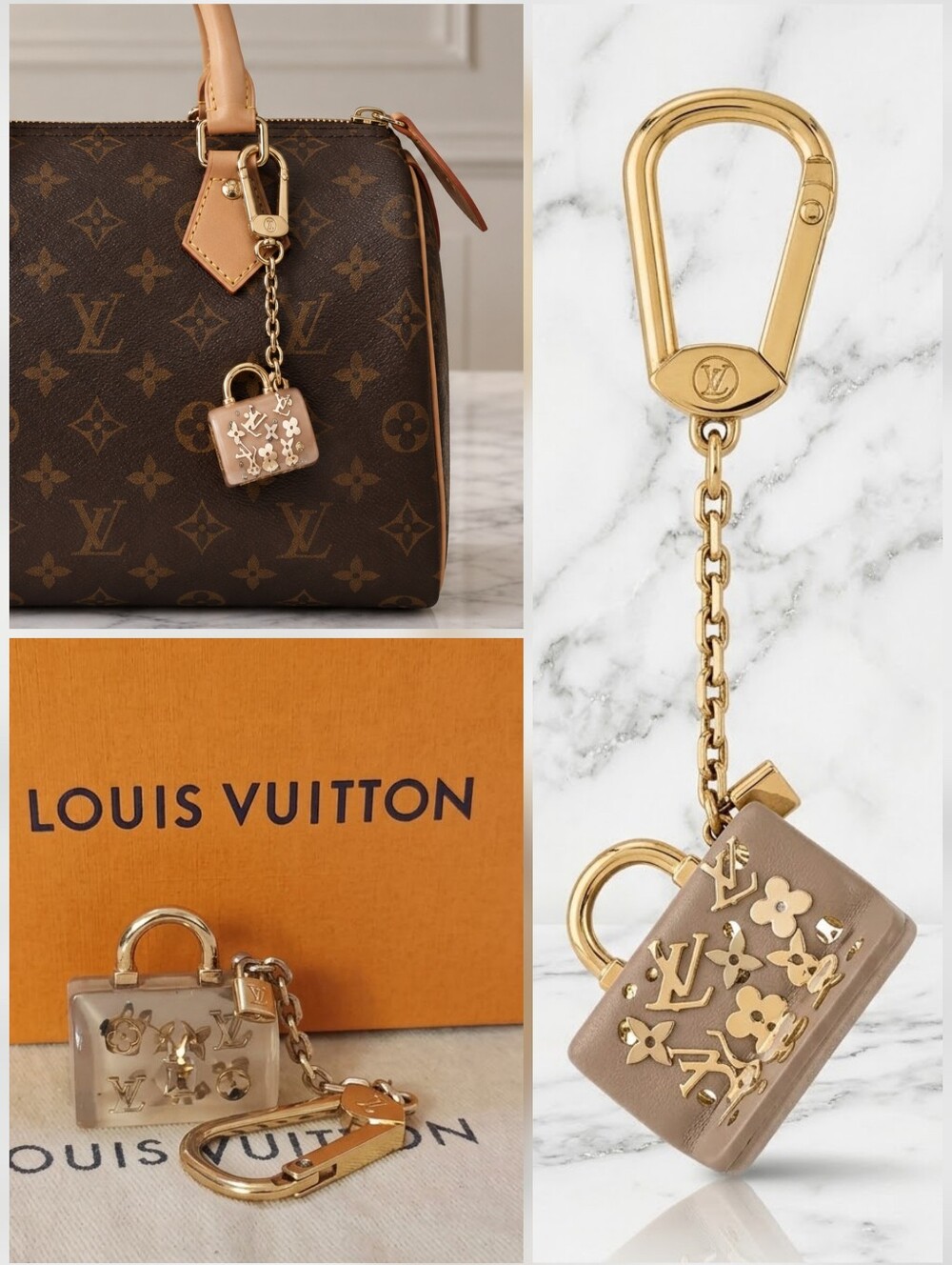 Louis Vuitton 👜 Limited Edition Speedy Inclusion Charm Key Holder ✨️